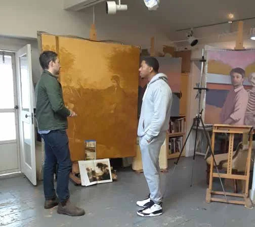 BAiR Benjamin Arnold leads Barrett Kids and regularly hosts open studio hours for community members to drop in and learn about his practice,.