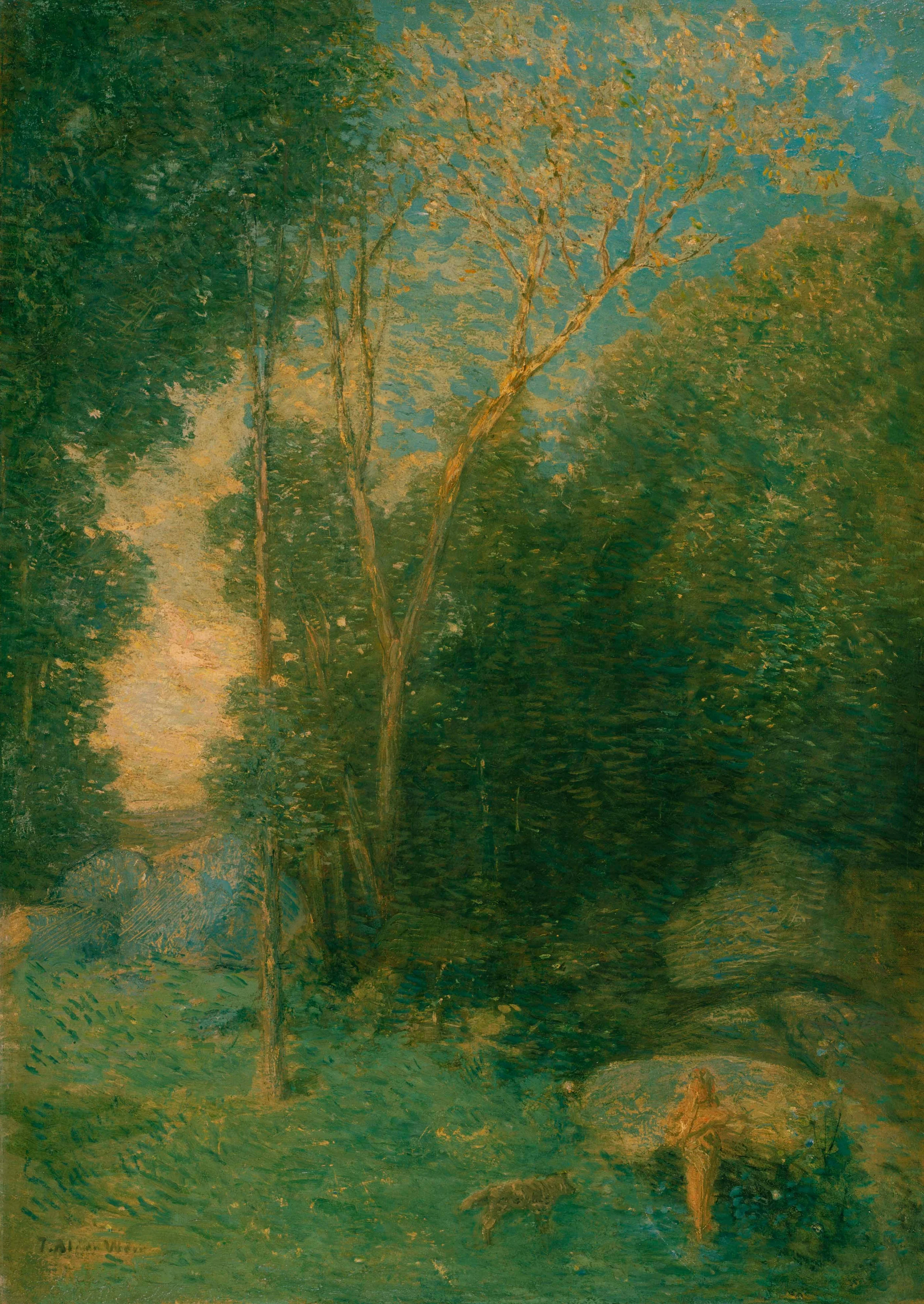 J. Alden Weir, Pan and the Wolf