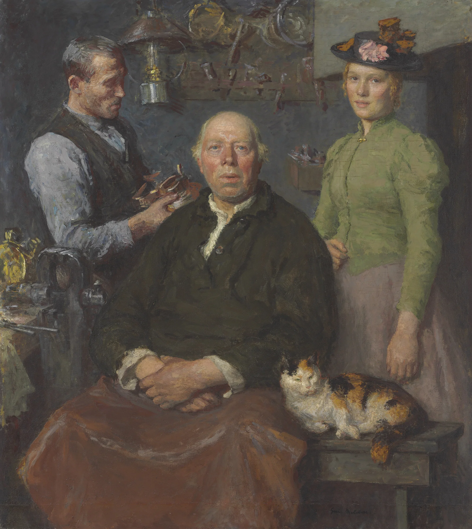 Gari Melchers, The Smithy