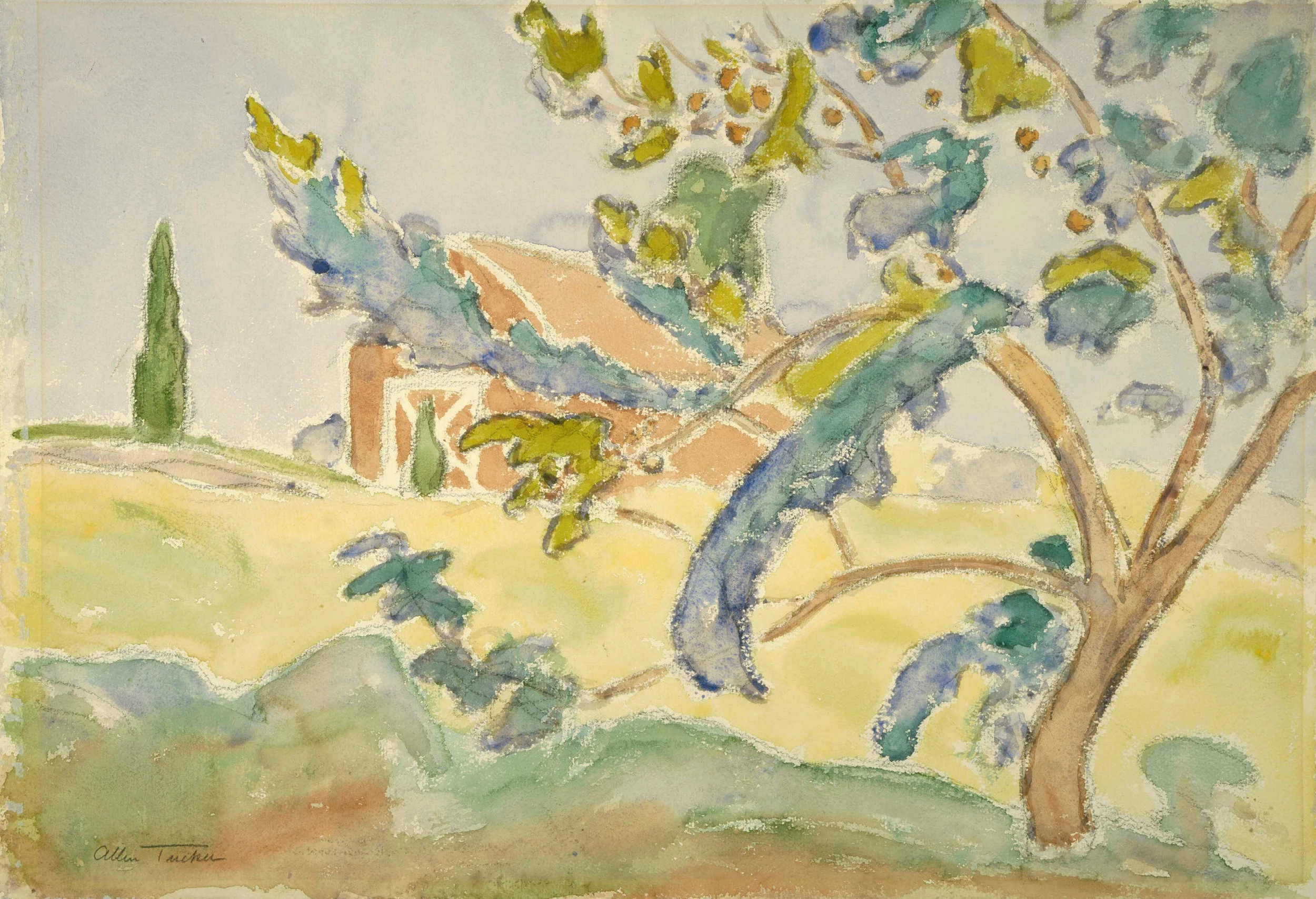 Allen Tucker, Tree and Barn