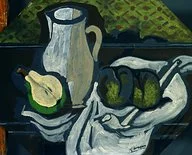 Georges Braque, Pears Pipe and Pitcher