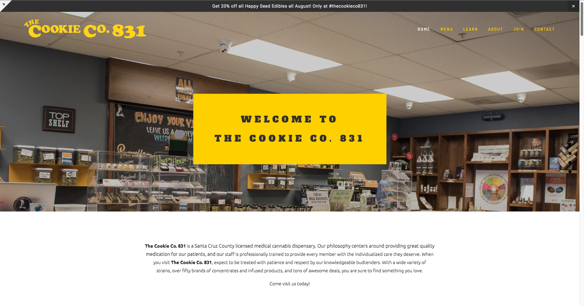 Web Design - The Cookie Co. 831