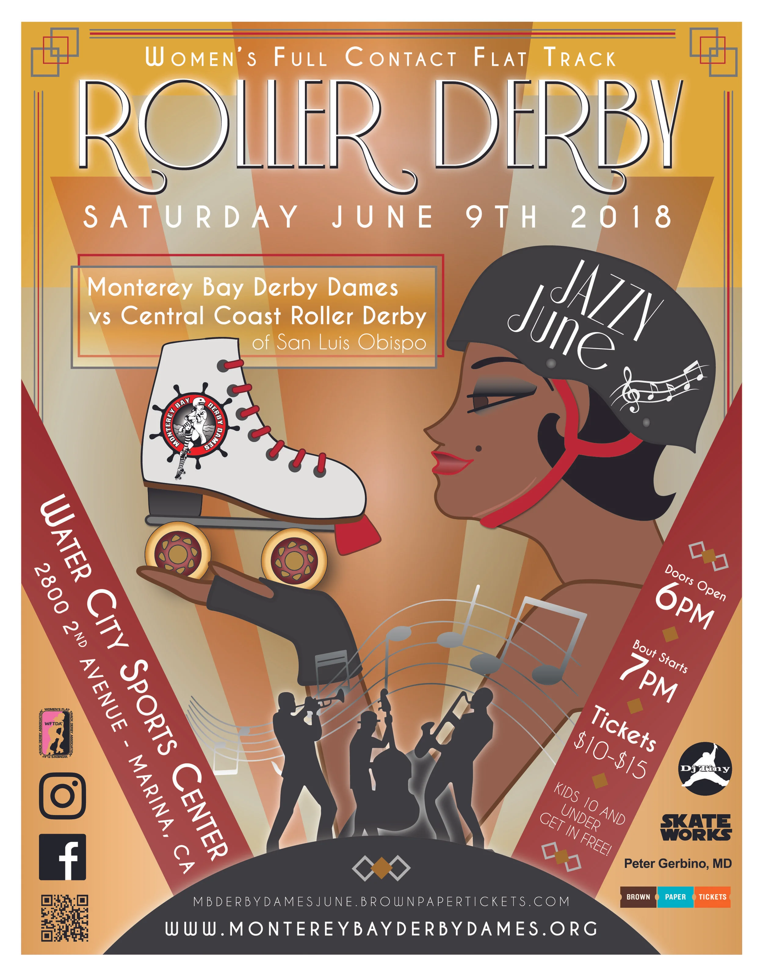 Monterey Bay Derby Dames Bout Poster