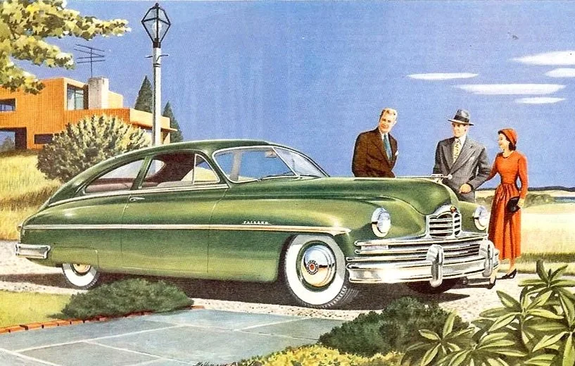 Link to the Packard original print advertisement archive featuring high-resolution scans of the Caribbean, Patrician, and Clipper models from the 1940s and 50s.