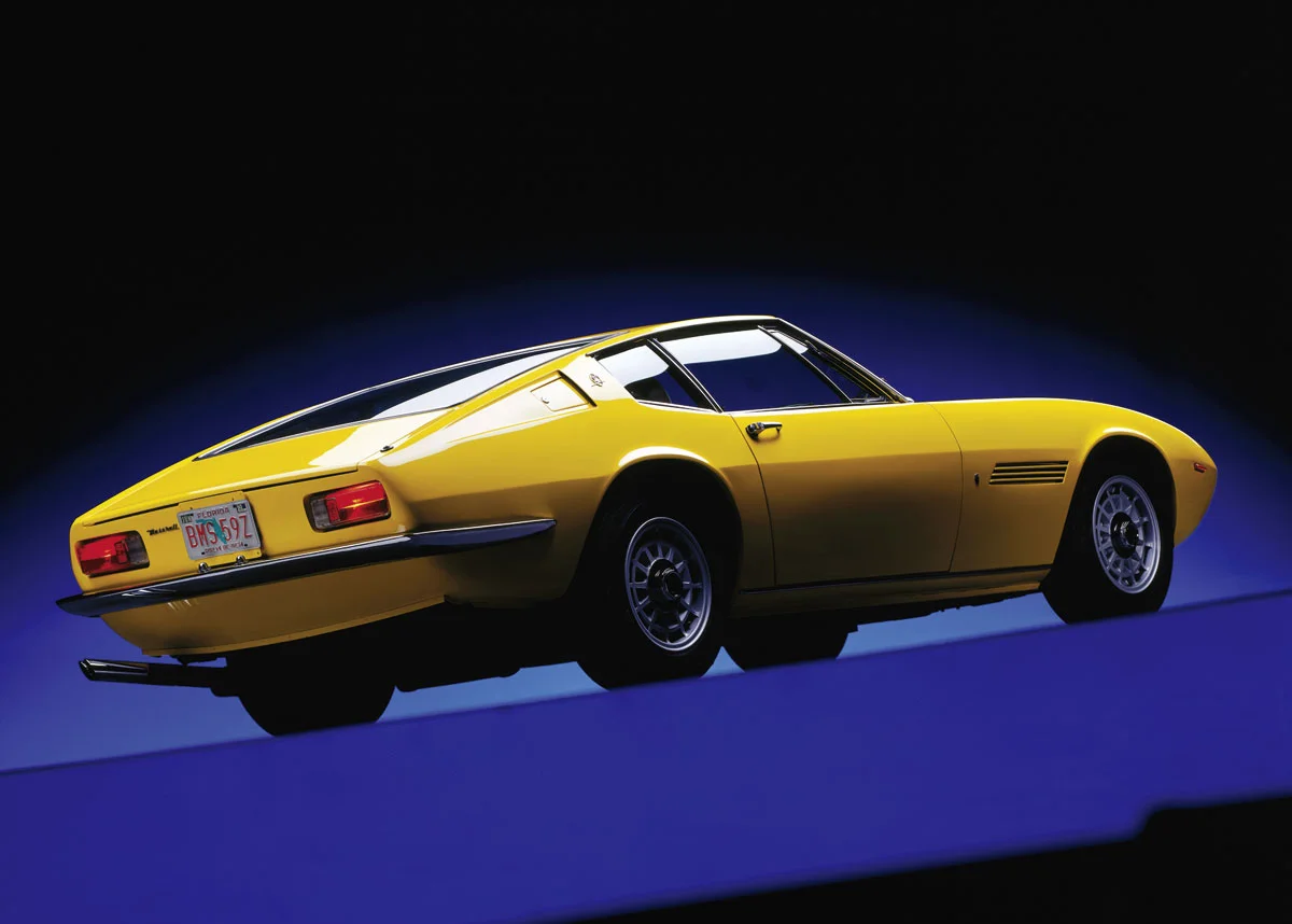 Rear view of the elegant, timeless Ghibli