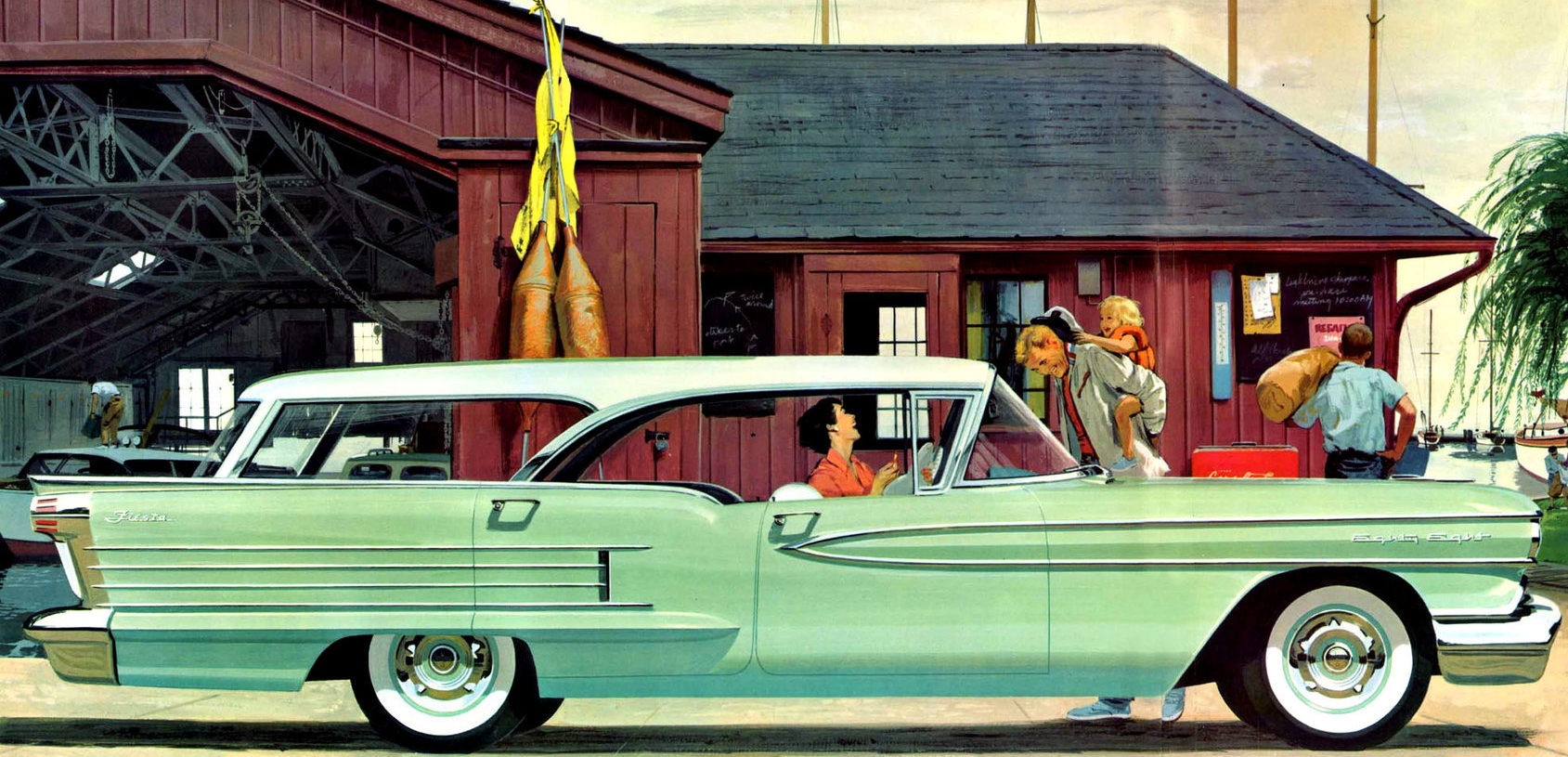 The magnificent, over the top, and expensive 1958 Oldsmobile Fiesta Holiday hardtop wagon