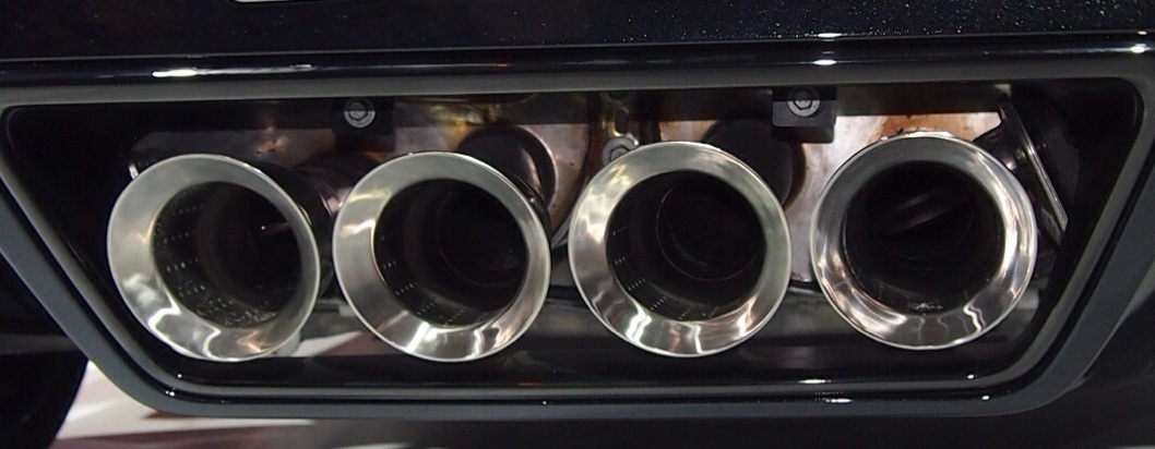 The new Chevy Camaro has four central exhaust tips
