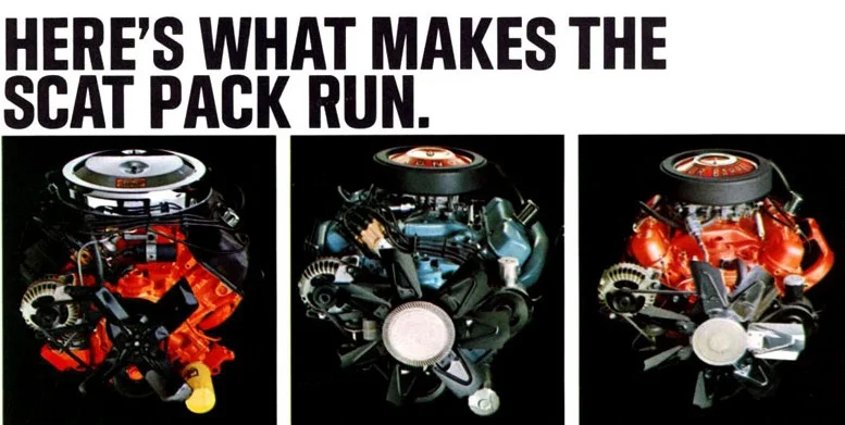 Dodge’s Scat Pack offerings for the late sixties - 426 Hemi, 383 Magnum or 340 4bbl?