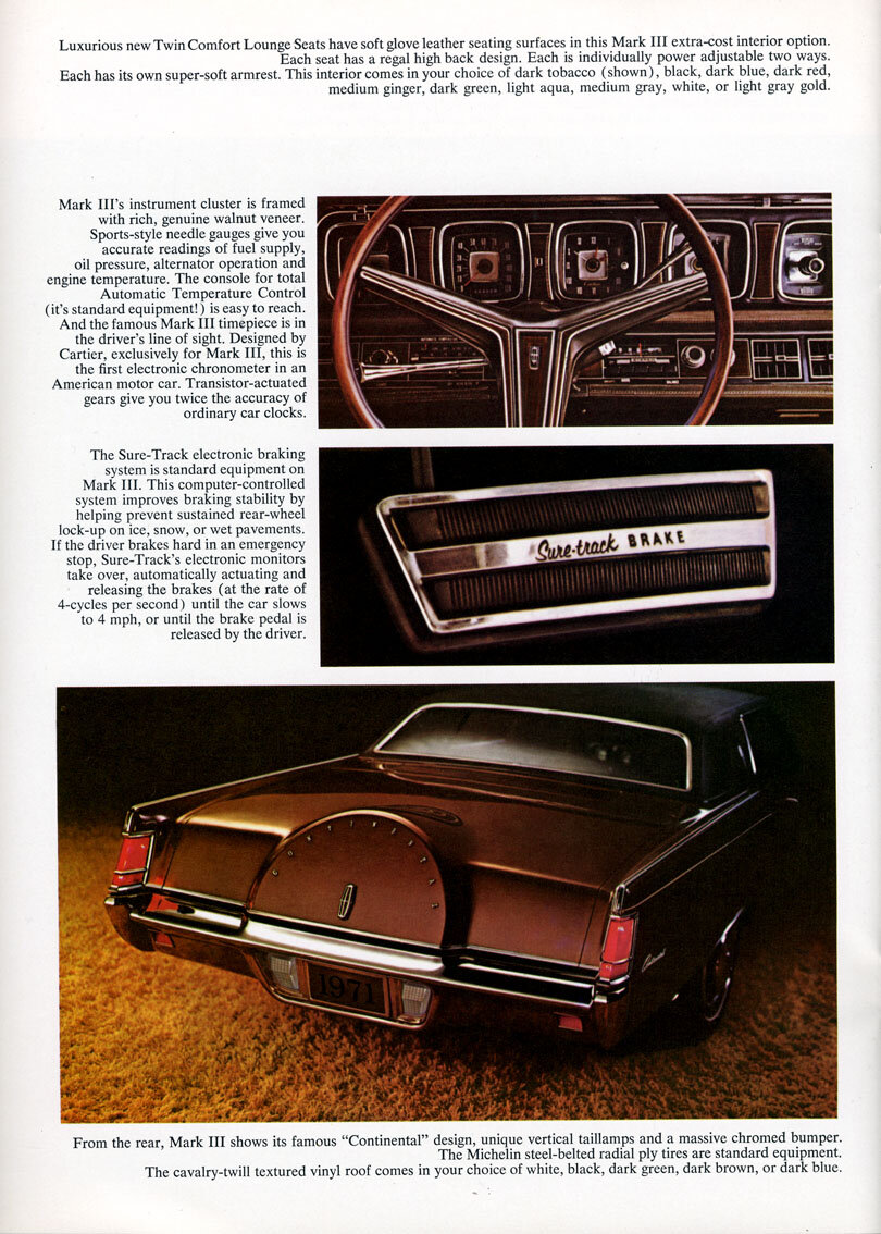 1968 1969 1970 1971 FRONT BRAKE HOSES Lincoln Mark III 