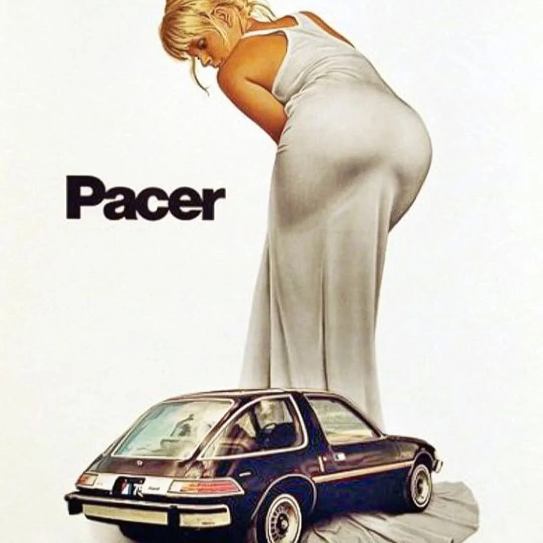 AMC Pacer - as seen in Wayne's World. AMC called it 'the first wide small car'