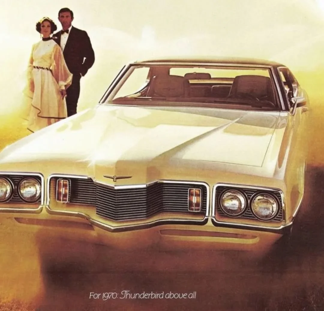 1970 Thunderbird with the Pontiac-inspired beak nose and grill.