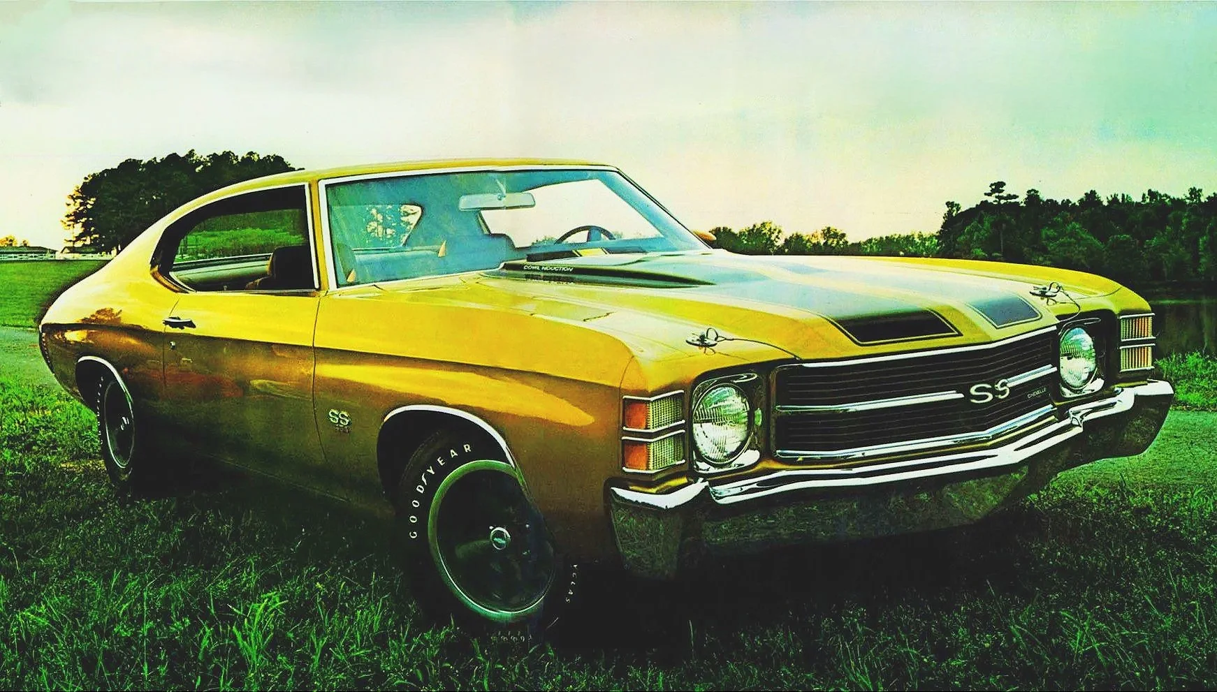 Vintage Chevrolet Chevelle and Malibu print advertising gallery showcasing original 1960s and ‘70s muscle car ads and print scans.
