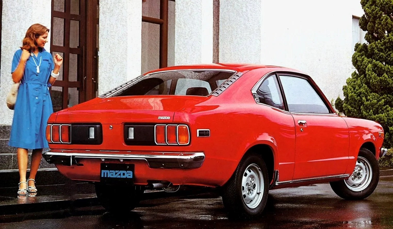 Vintage Mazda rotary engine and sports car original magazine print advertisements