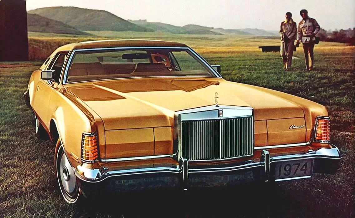 Original 1970s Lincoln Mark III, IV, and V personal luxury car advertising and promotional photo archive.