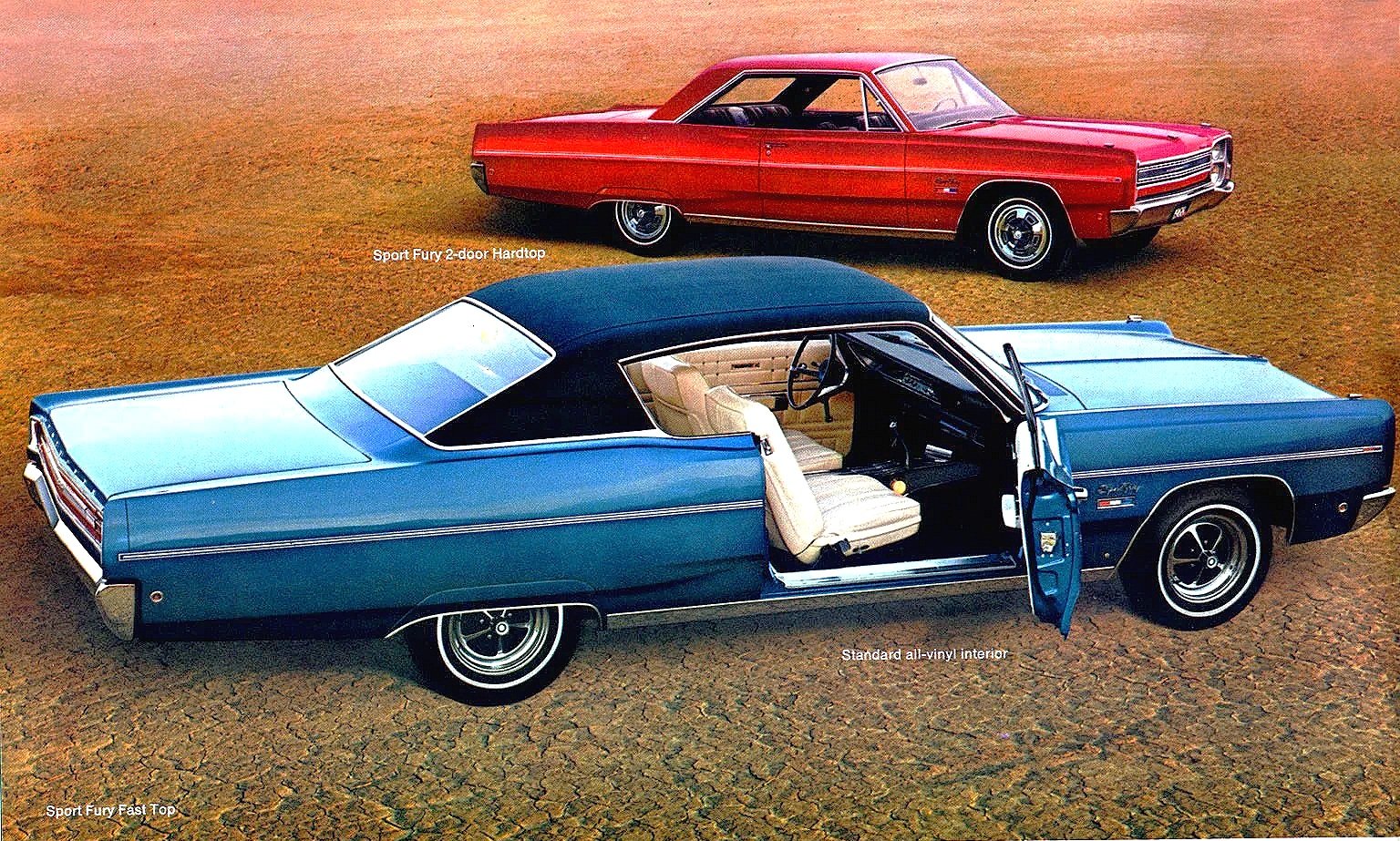 Vintage full-sized Plymouth advertisements from 1957 to 1978 featuring original Fury, Belvedere, and Gran Fury print marketing scans.