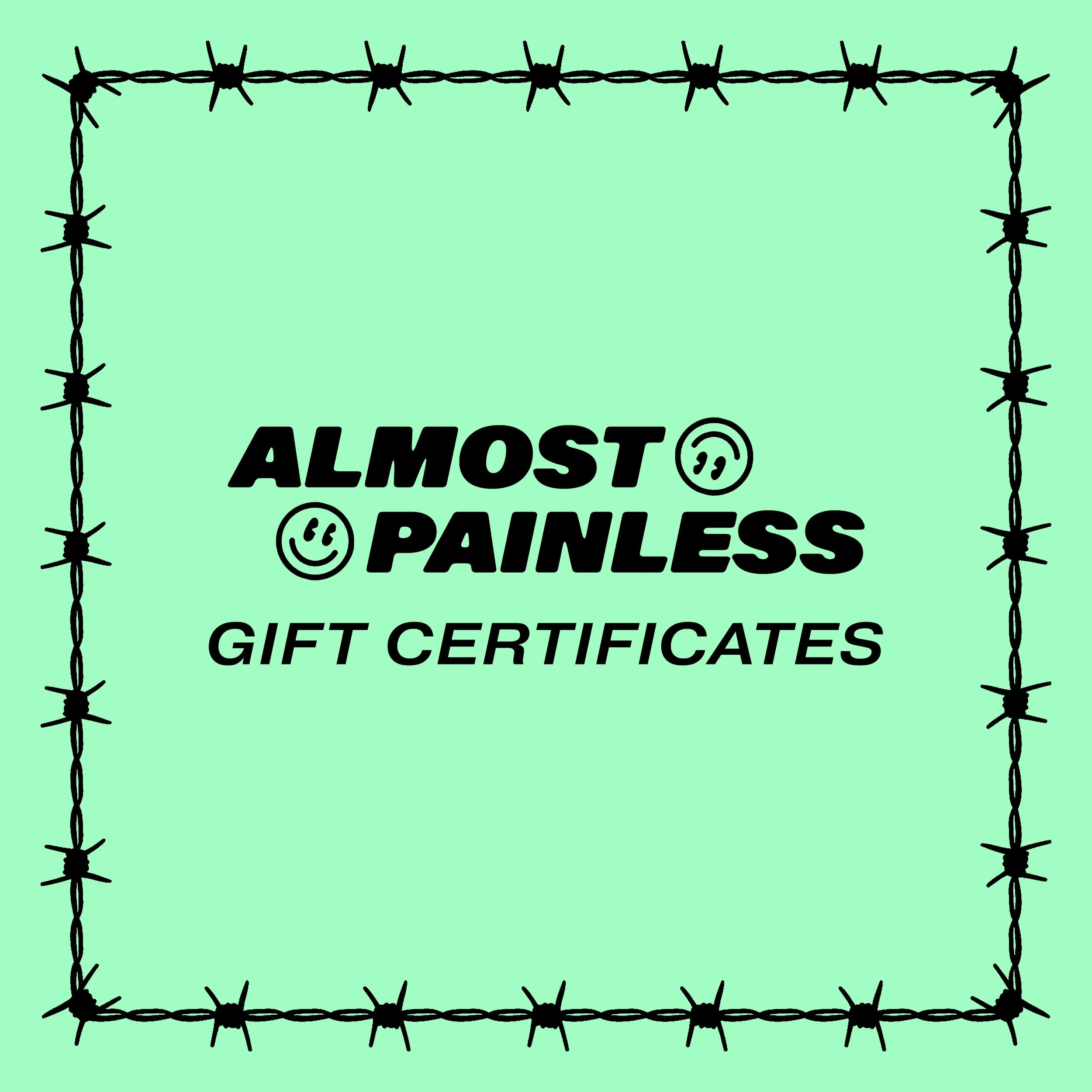 Tattoo Gift Certificates
