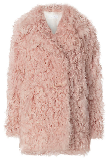 A.L.C. Curly Hair Shearling Lamb Coat, $2,195; Image via Intermixonline.com