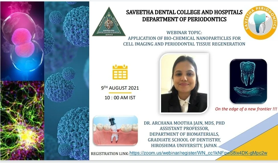 Application of Biochemical nanoparticles for cell imaging and periodontal tissue regeneration