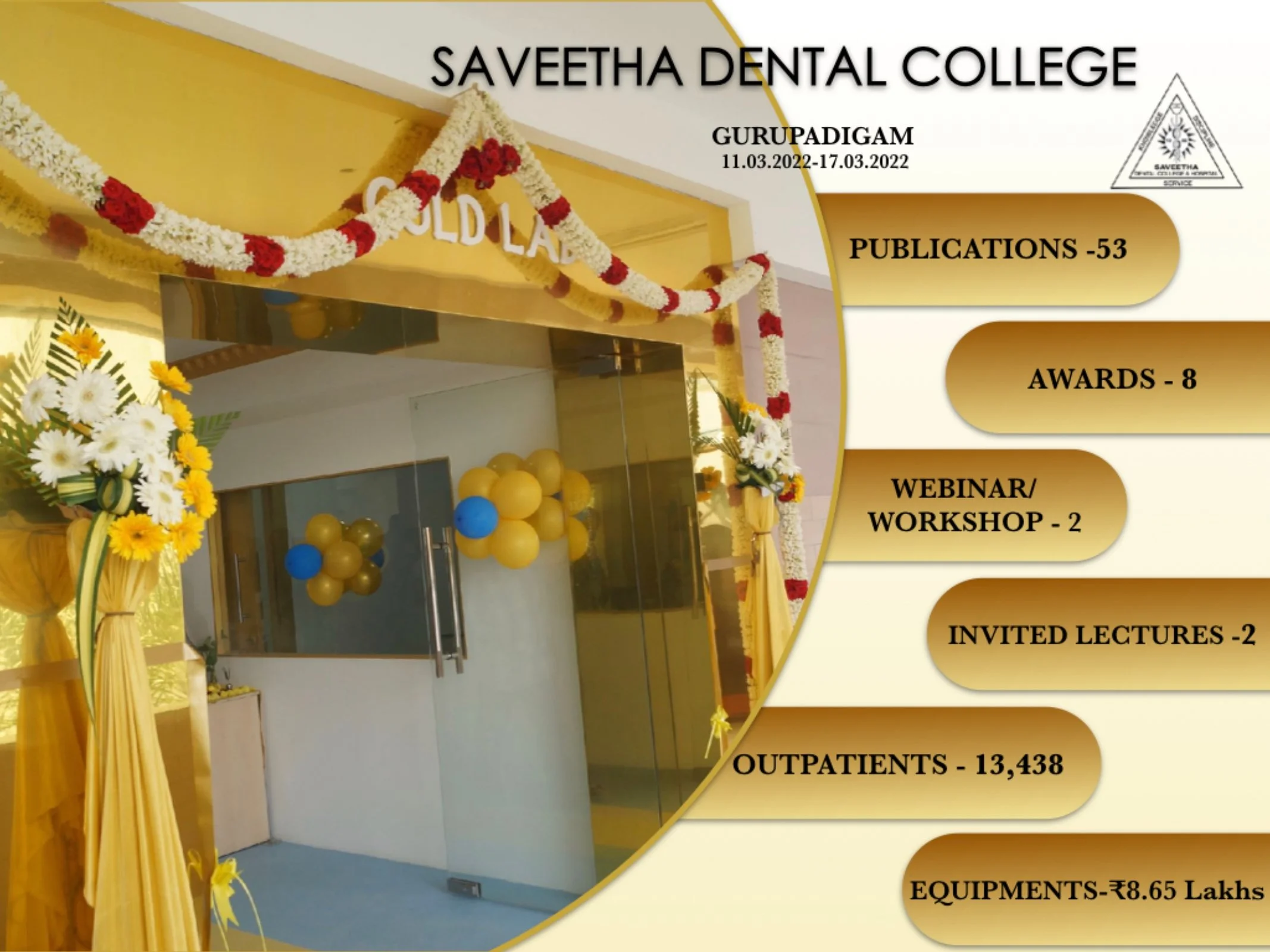 dentistry @ saveetha, Chennai | No:1 Pvt Dental College in India.