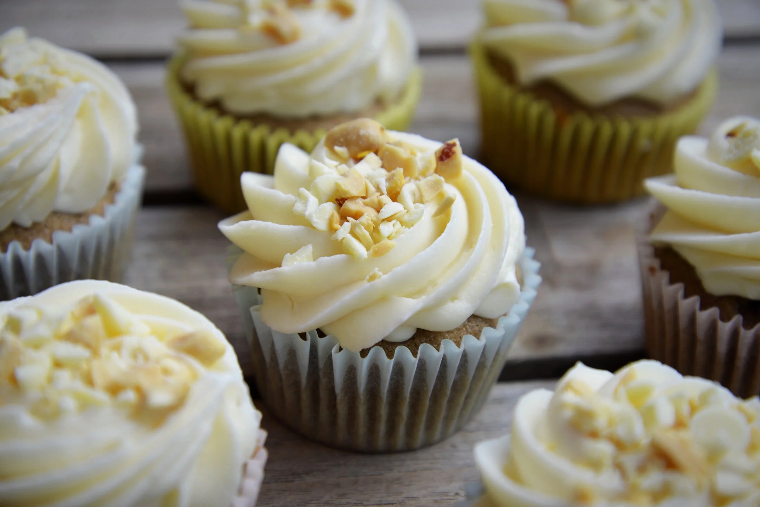 Brown sugar peanut butter cupcakes