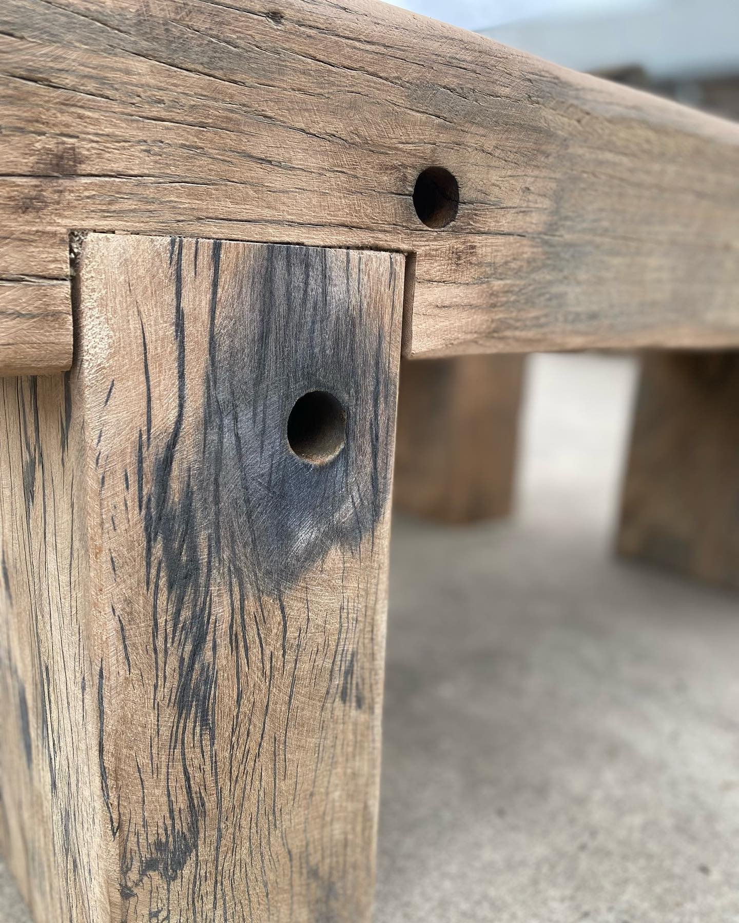 Rye Pier bench seats. We only have a limited amount of this timber left. If anyone is interested in a bespoke bench seat made from a piece of local history give us a call. 👍⚒️🌳