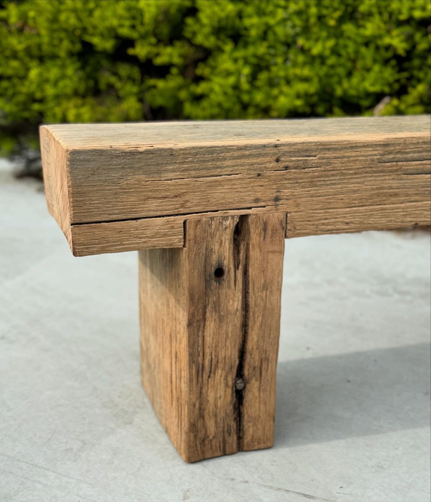 Wharf timber bench seat. 🌳⚒️♻️