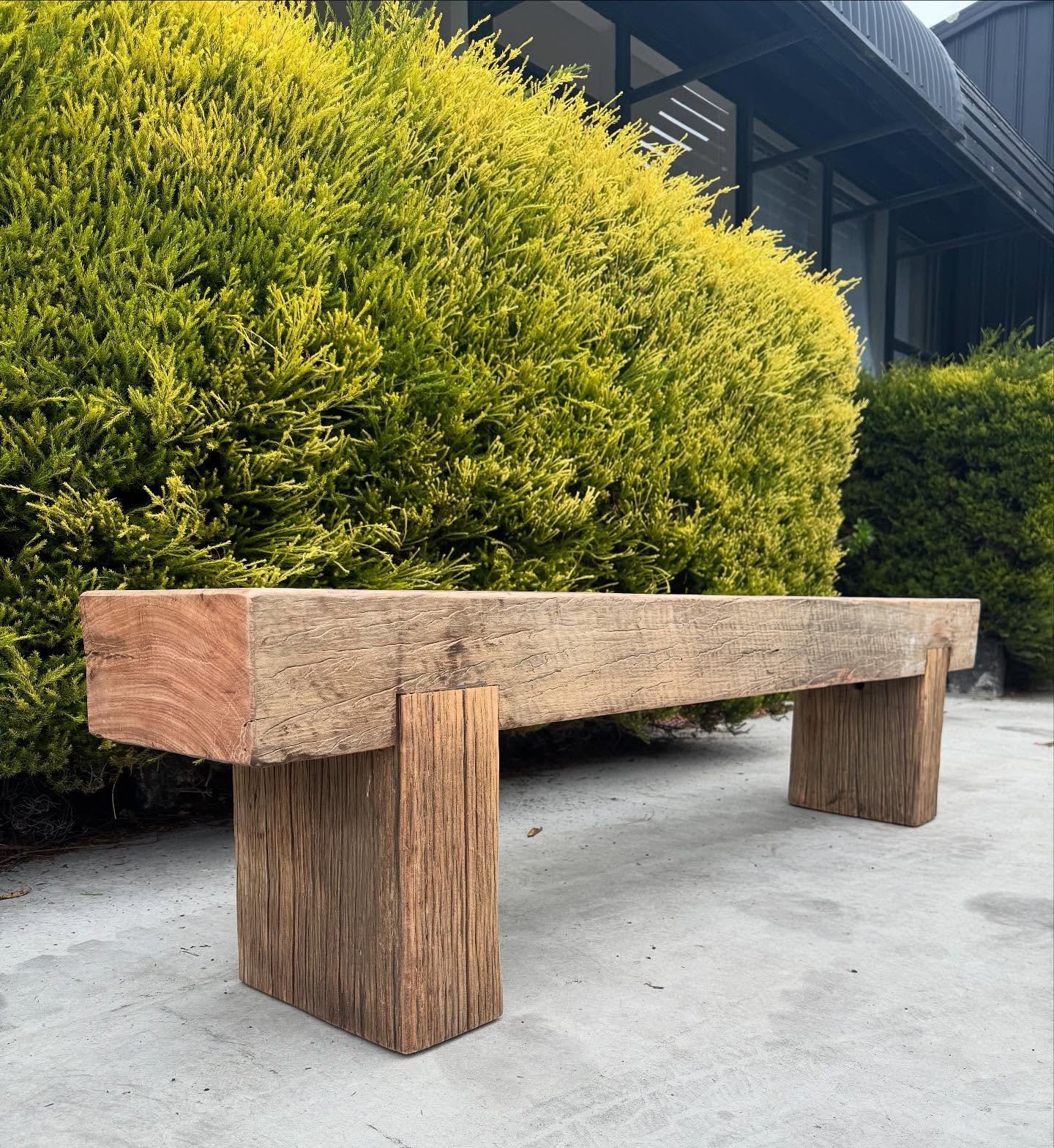 Latest Rye Pier bench seat. 🌳⚒️♻️