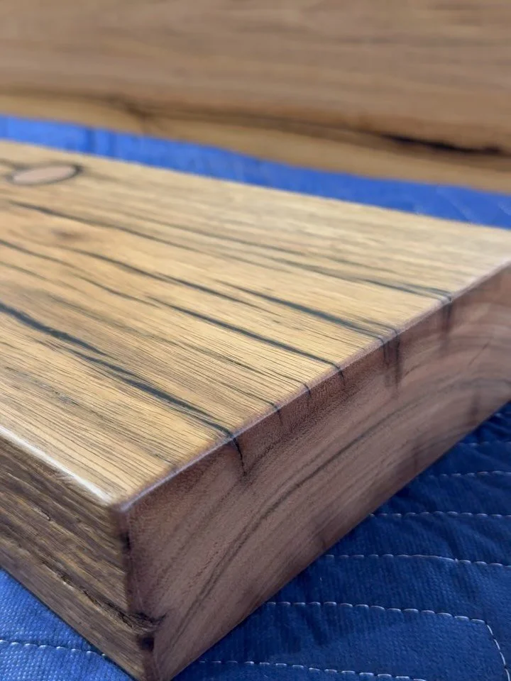 This timber was once the decking from Fisherman&rsquo;s Jetty in Mornington. Now a mantelpiece, planed, brushed, resin filled with @westsystemepoxy and finished with @fiddesaustralia. 🌳⚒️♻️