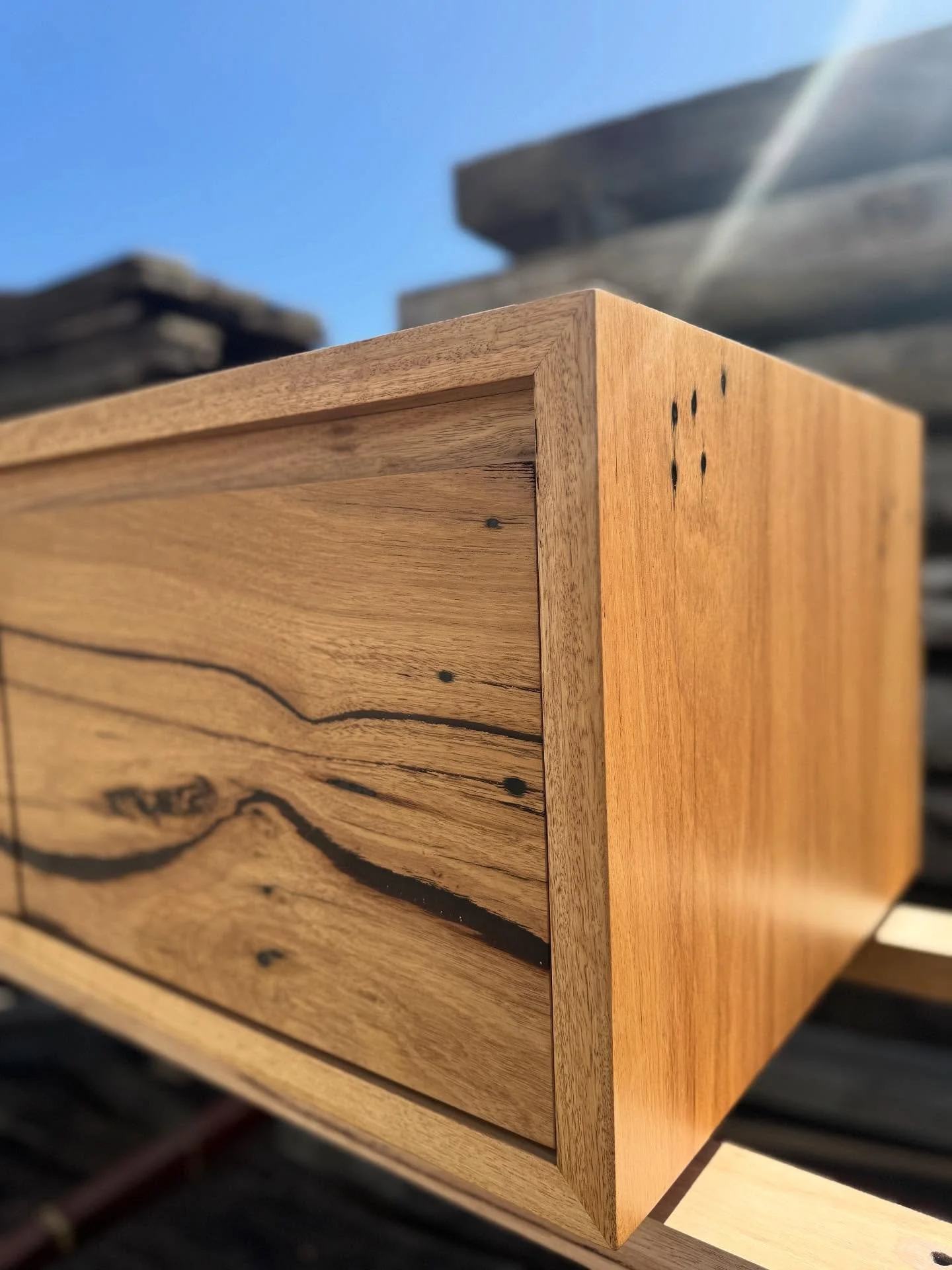 Recycled messmate floating vanity. Ready for install. 🌳⚒️♻️