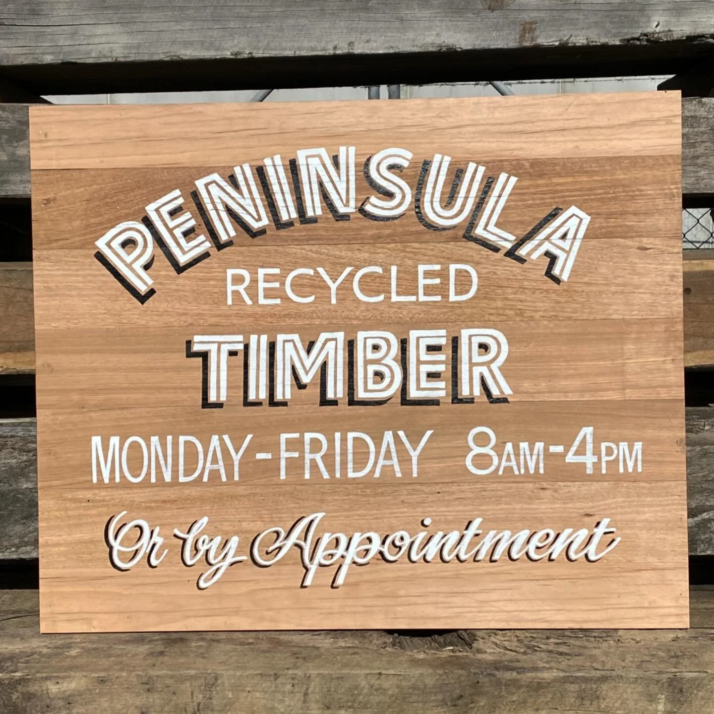 Peninsula Recycled Timber. Monday - Friday. 8:00 - 4:00. 🌳⚒️♻️