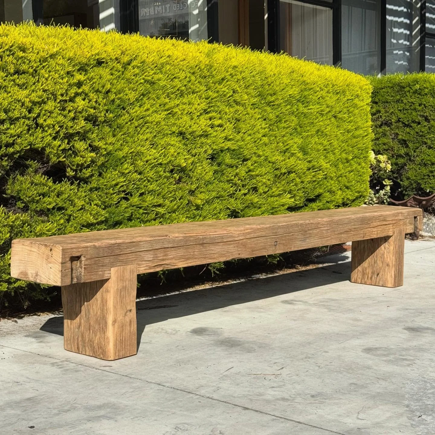 Mornington Pier bench seat. 3m long. Timber salvaged from  the recent Fishermans Jetty refurbishment. 🌳⚒️♻️