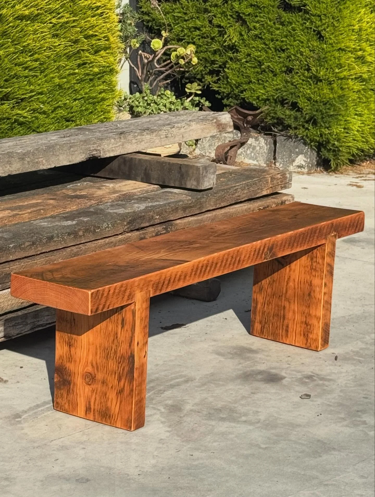 Recycled Oregon bench seat. 🌳⚒️♻️
