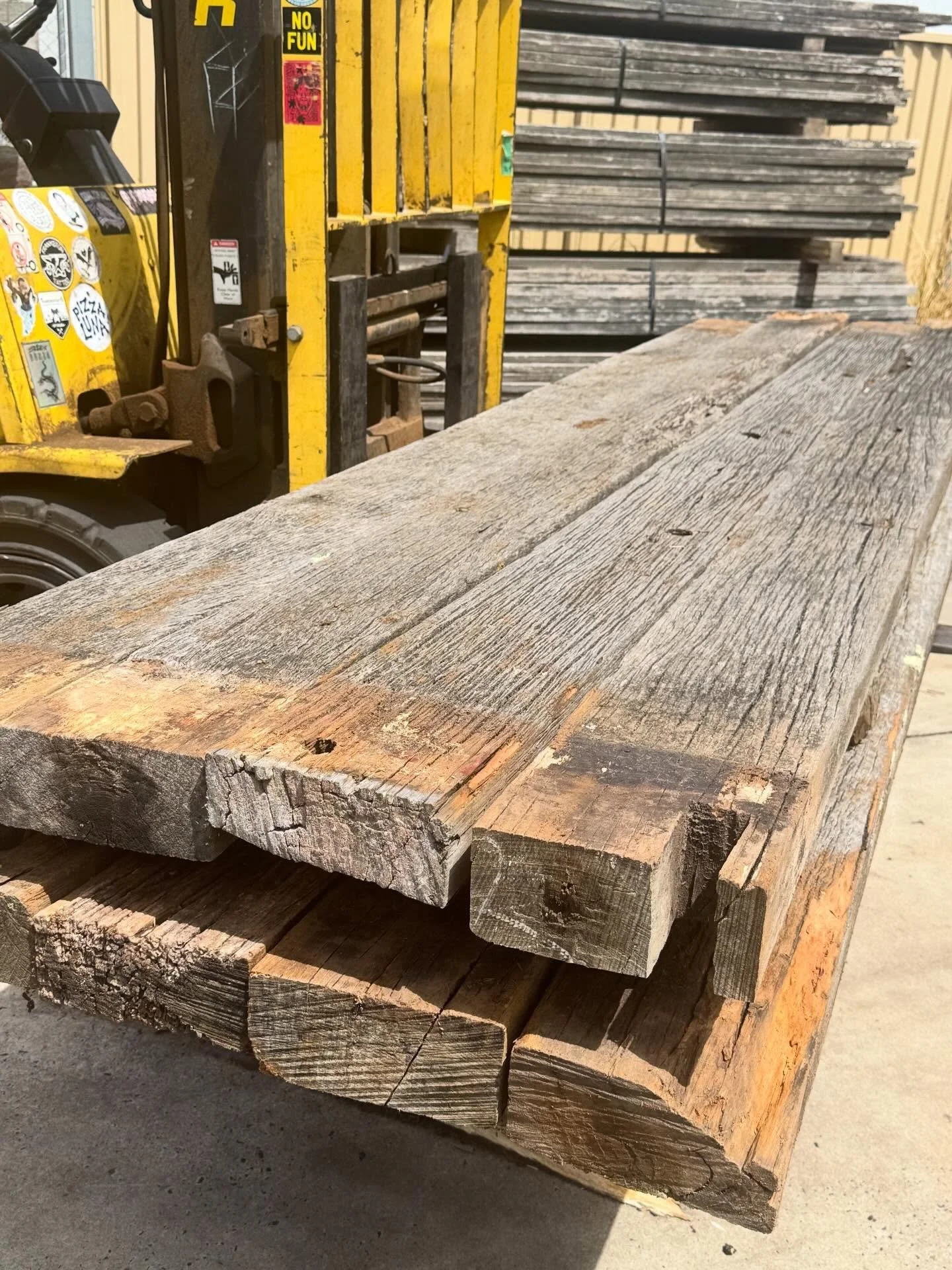 Finally getting around to grading the decking off the historic Flinders Pier. 225x100. Up to 3.5m lengths. A lot of the deck had been left for far too long but there is a limited about in a great condition. Get in touch if you are interested in a lit