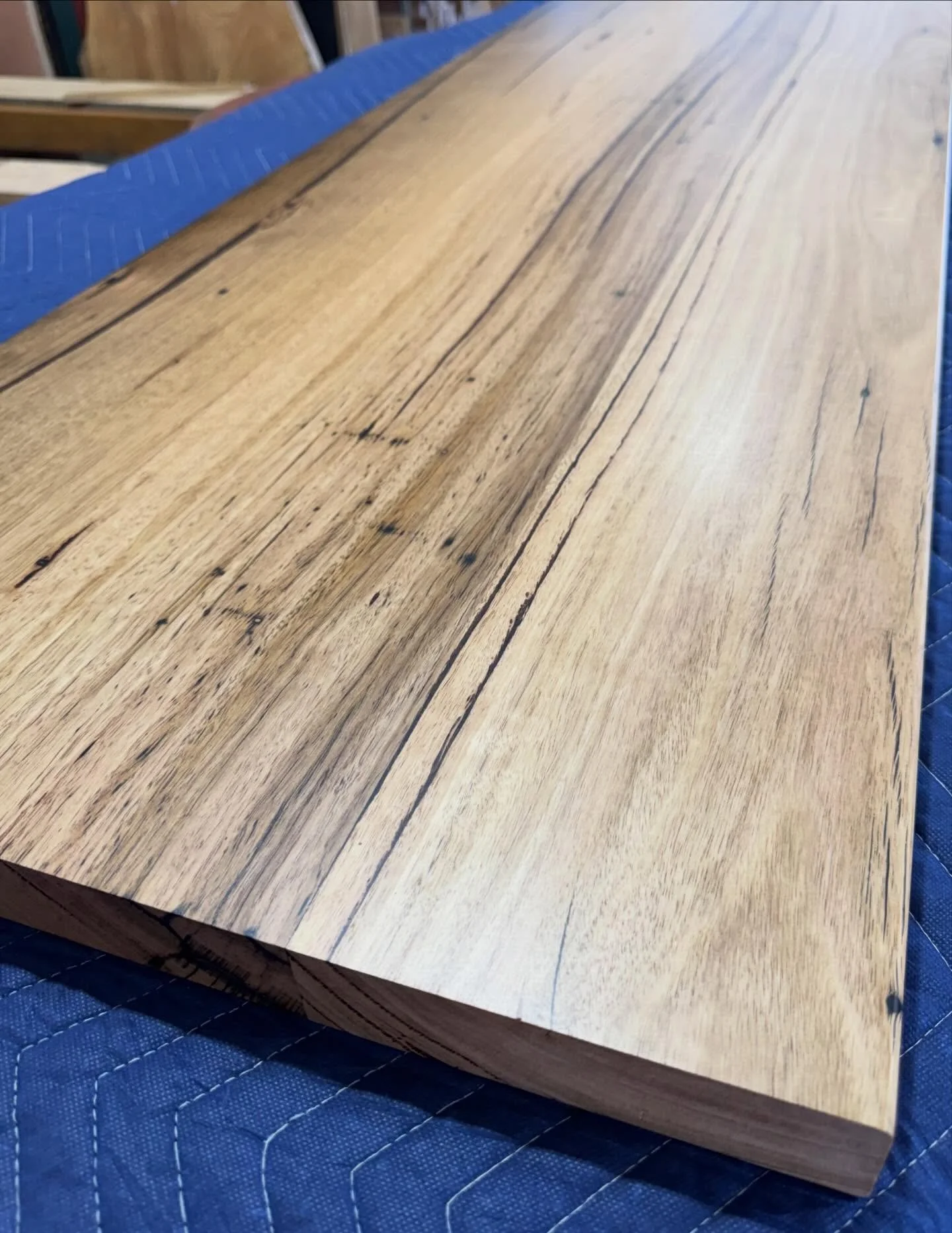 Recycled Messmate bench tops. Resin filled with @westsystemepoxy and finished with @fiddesaustralia 🌳⚒️♻️