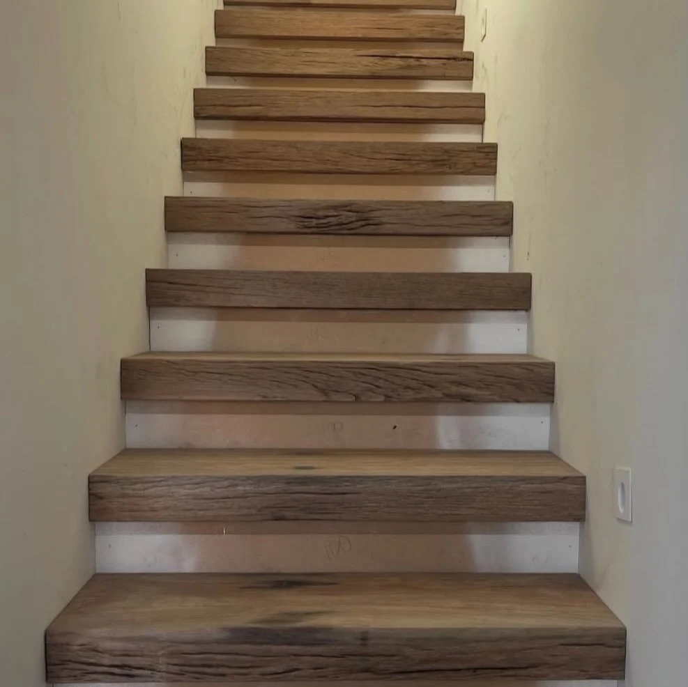 Wharf timber stair treads. 🌳⚒️♻️