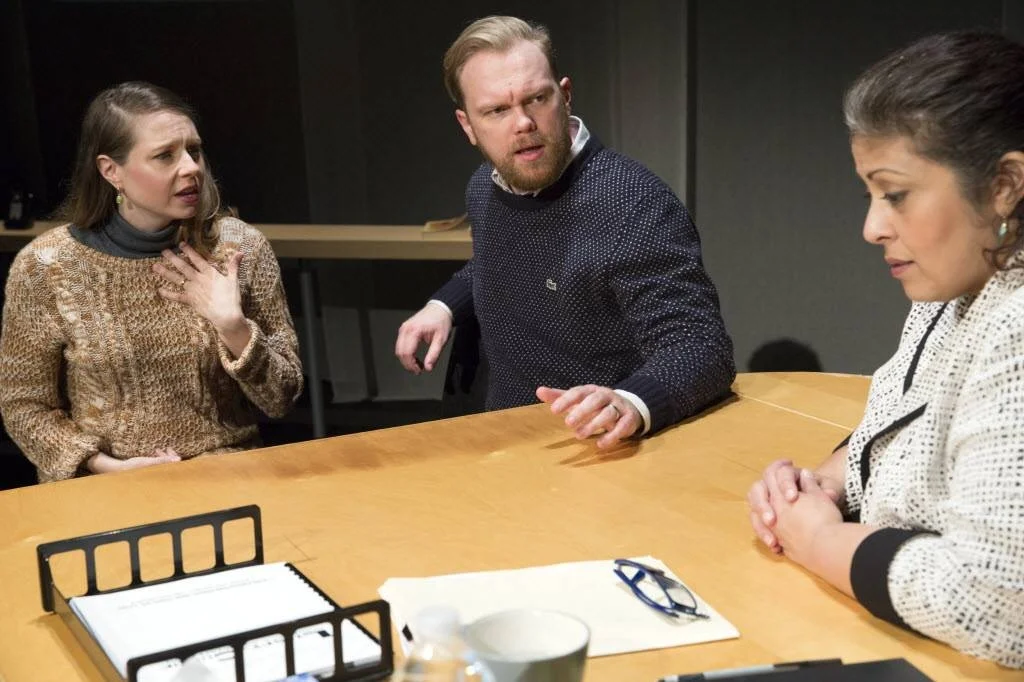 Jenny Ledel, Ian Ferguson, and Christie Vela in A Kid Like Jake , Second Thought Theatre, Dallas, TX.