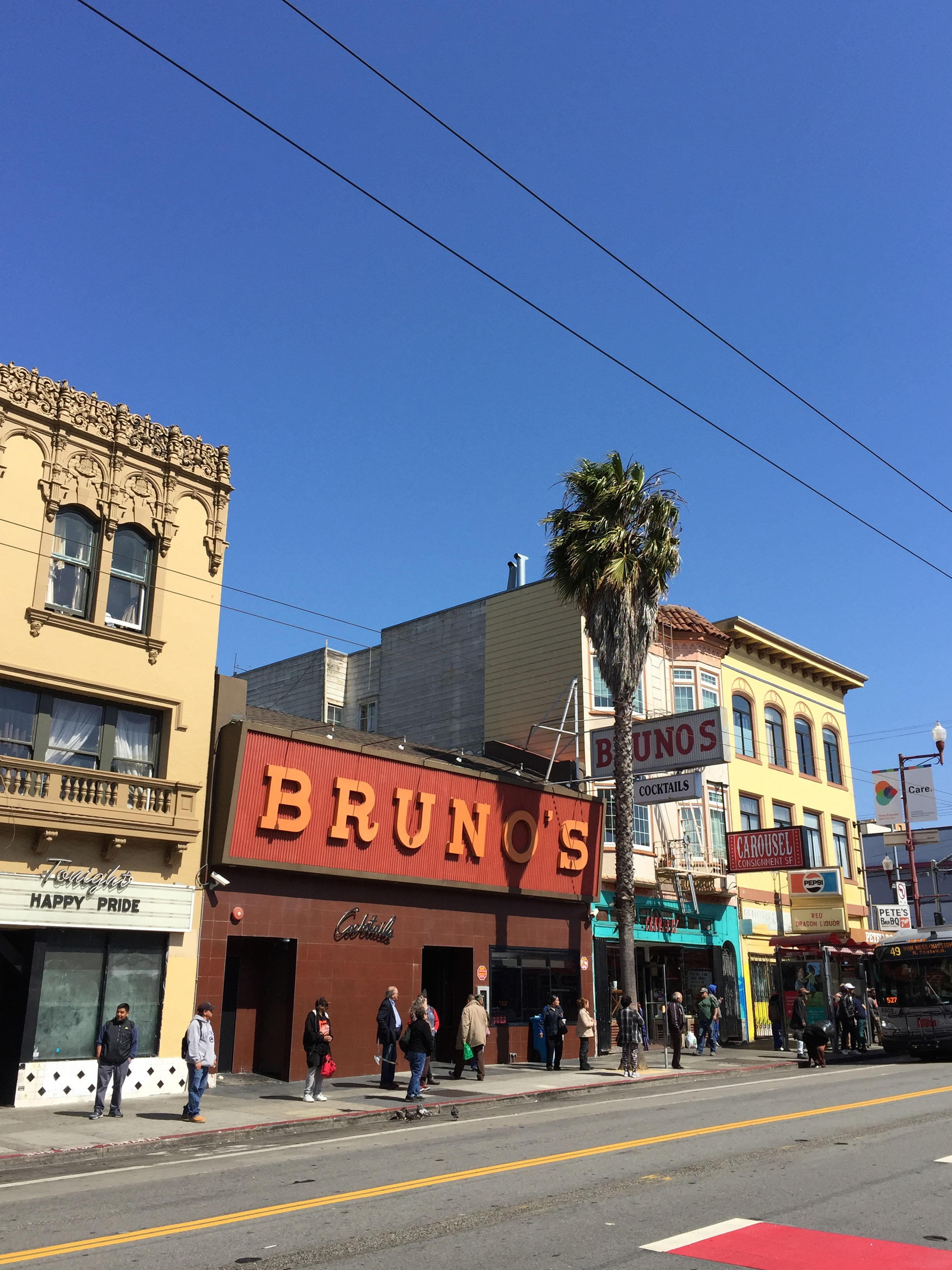 'Bruno's' Mission St, San Francisco, California, 2016.