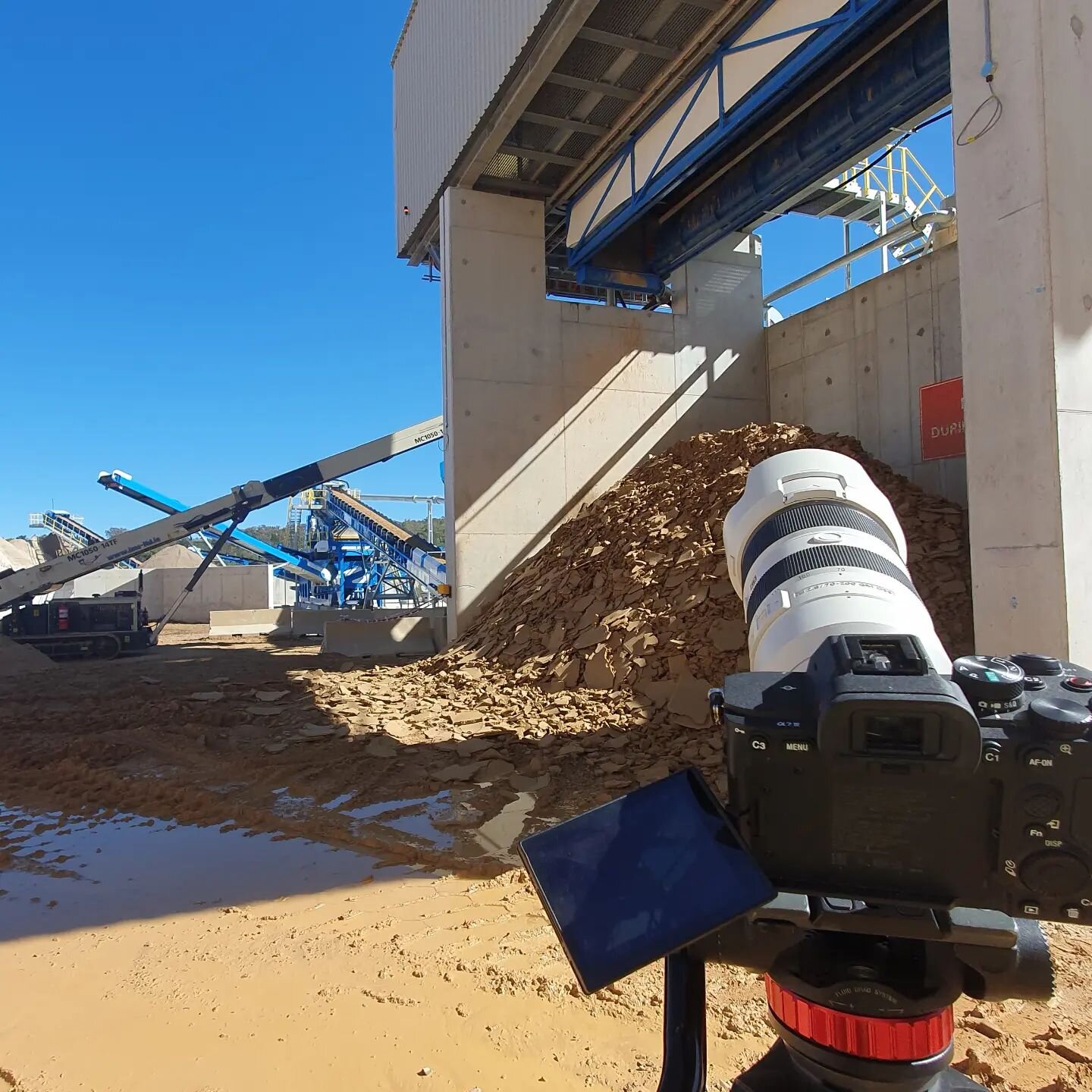 VIdeo and photography shoot #sandmining #sonya7iv #construction #videoproduction #videography #photography #marketing