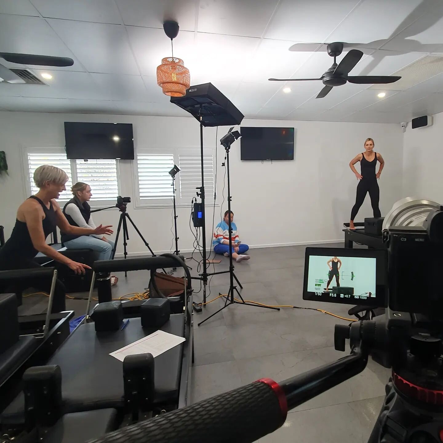 Filming online exercise videos #pilates view our training and educational page at sureshotfilm.com