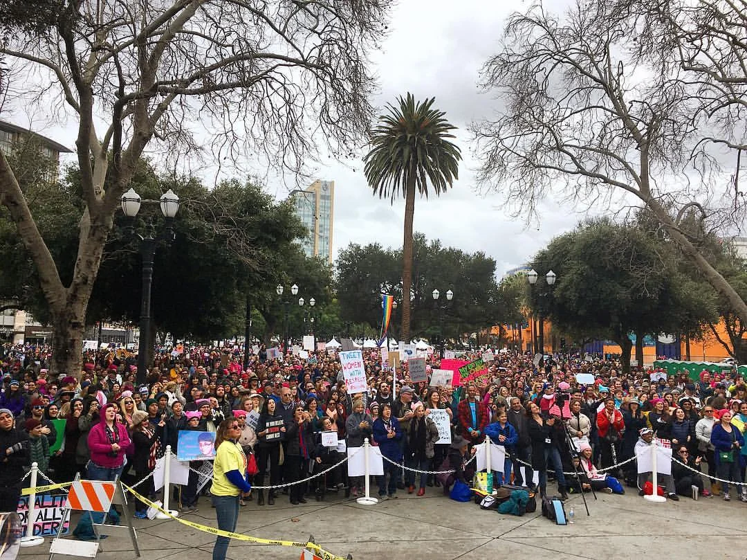 From the stage at Cesar Chavez Plaza