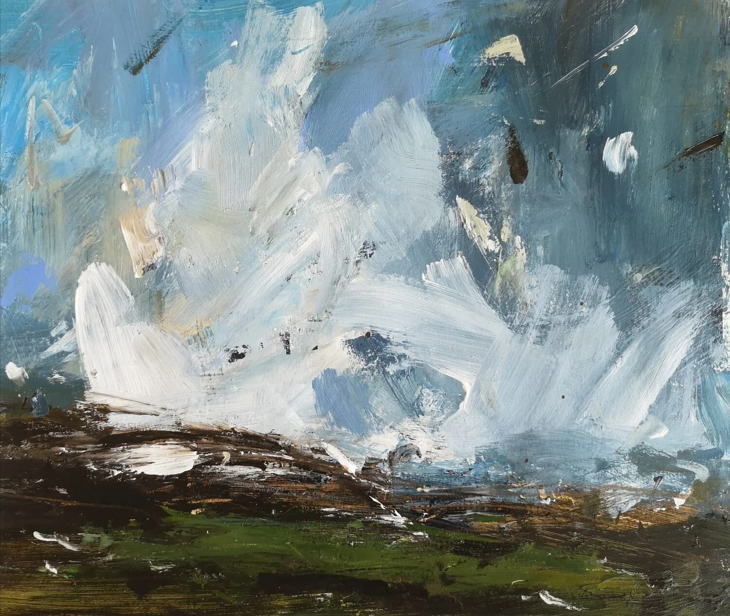Blue sky country walks mixed media on fabriano paper 26 x 30cm 650.jpg