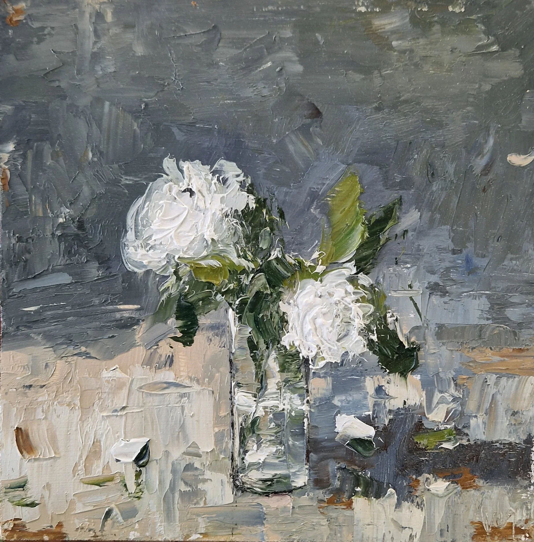 Two Camellias oil on panel 15x15cm.jpg