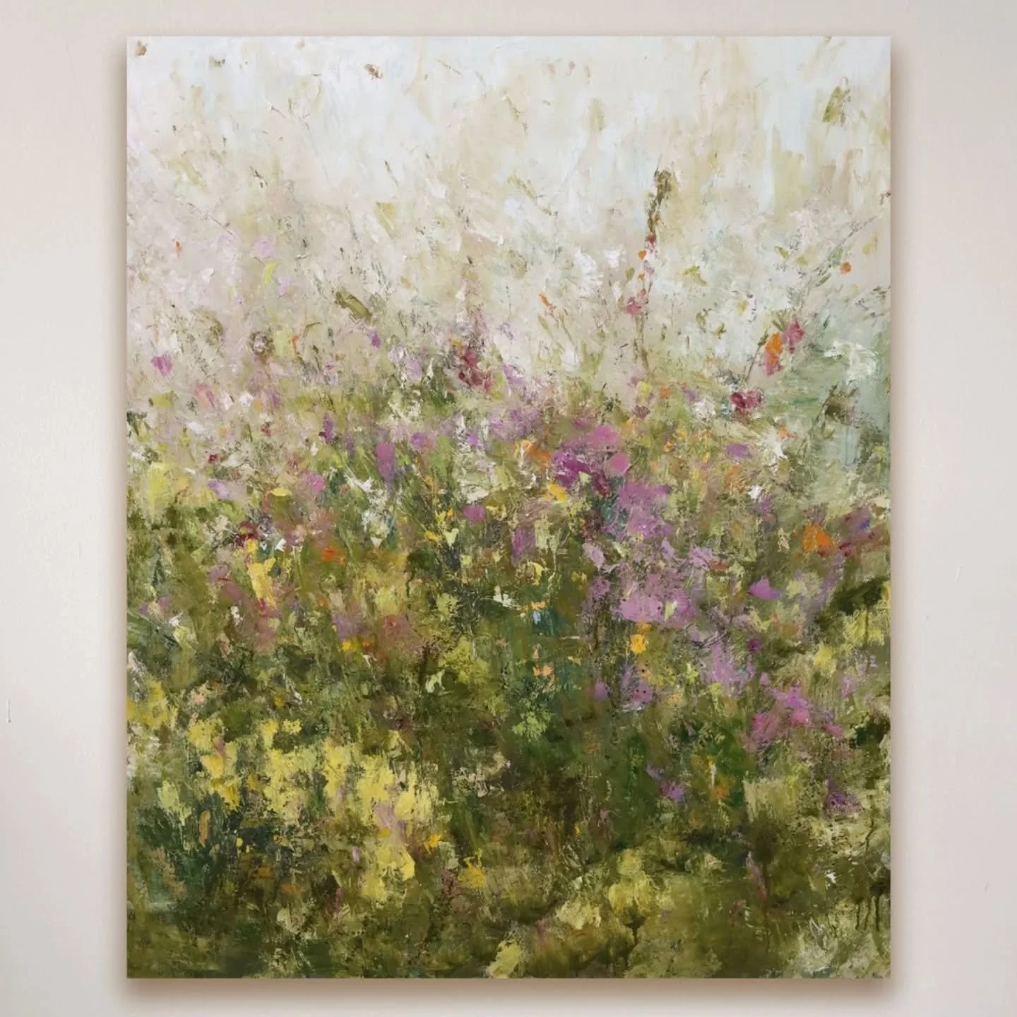 Reposting this one for the haters 😉
Wild Hedgerow 
120 x 100cm 
Oil on canvas

The photo doesn't do the texture justice. 

Sold a few weeks ago via @adlibgallery 🙏🏼