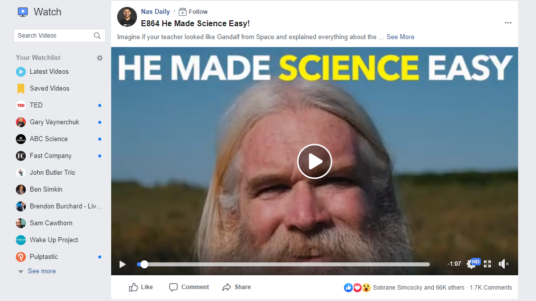 Nas Daily (facebook) made this 1 minute video in Broome with Greg. 2.7 million views!