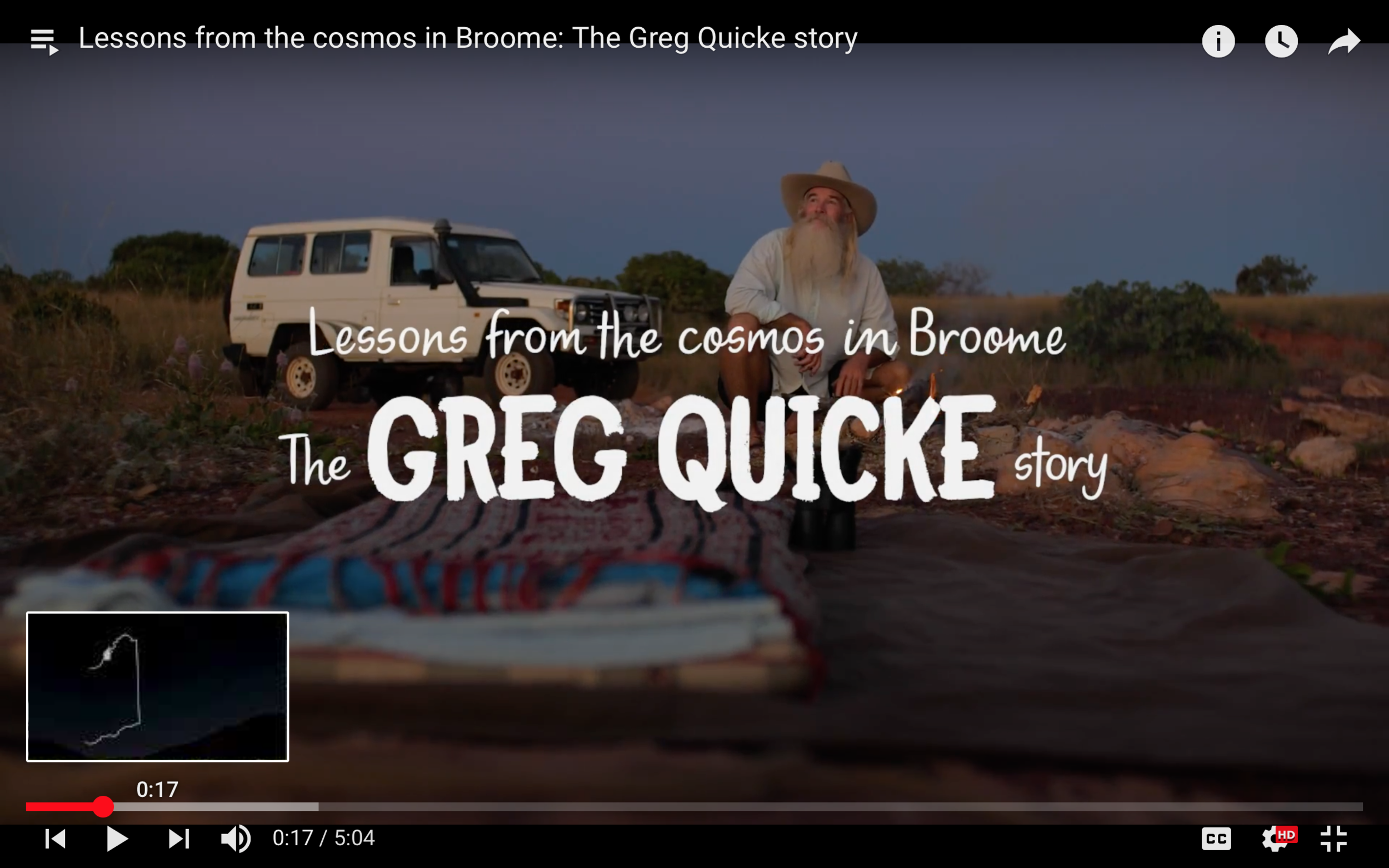 Lessons from the Cosmos. The Greg Quicke Story.