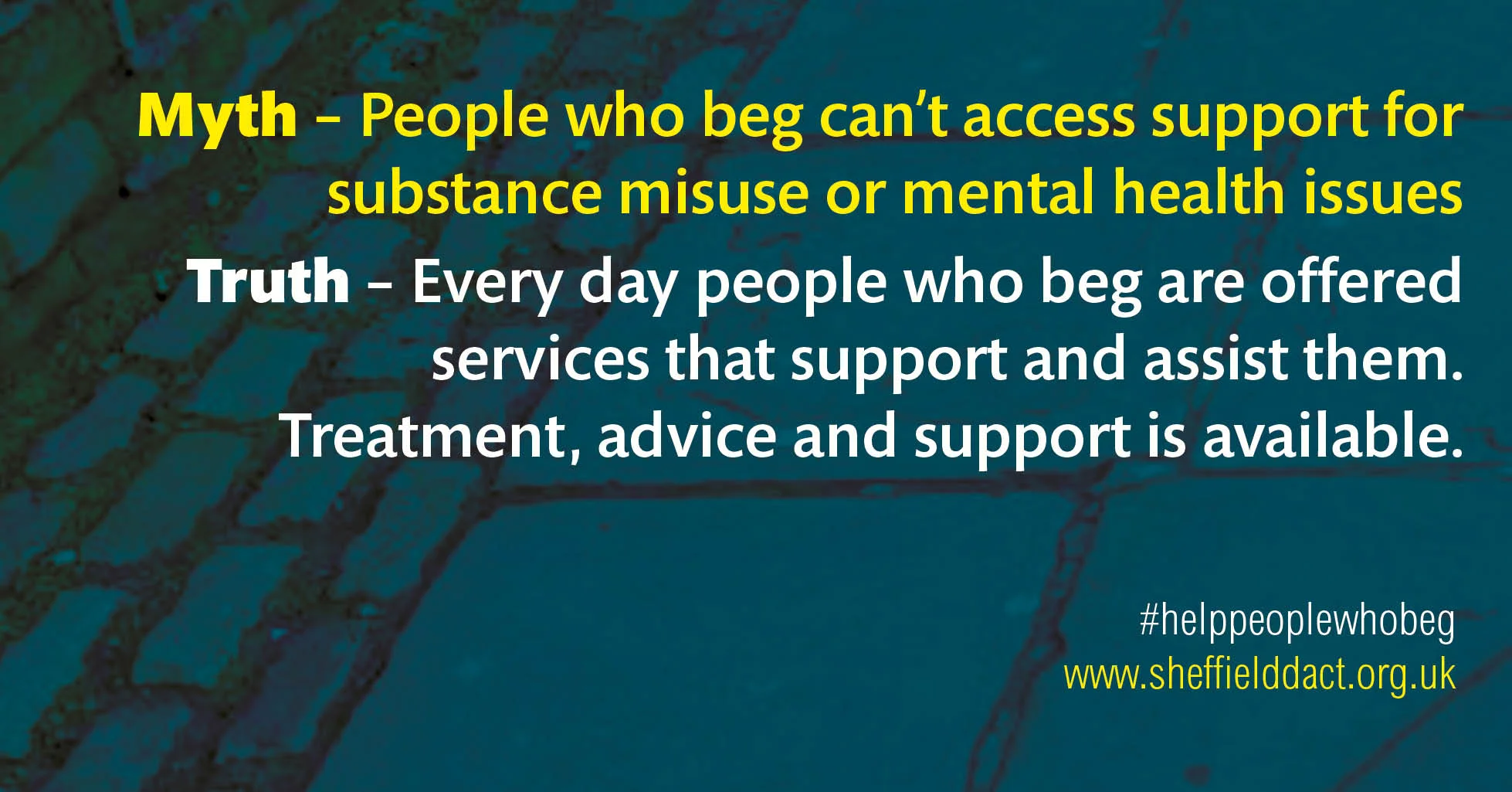 Ben's joins the Anti-Begging Campaign