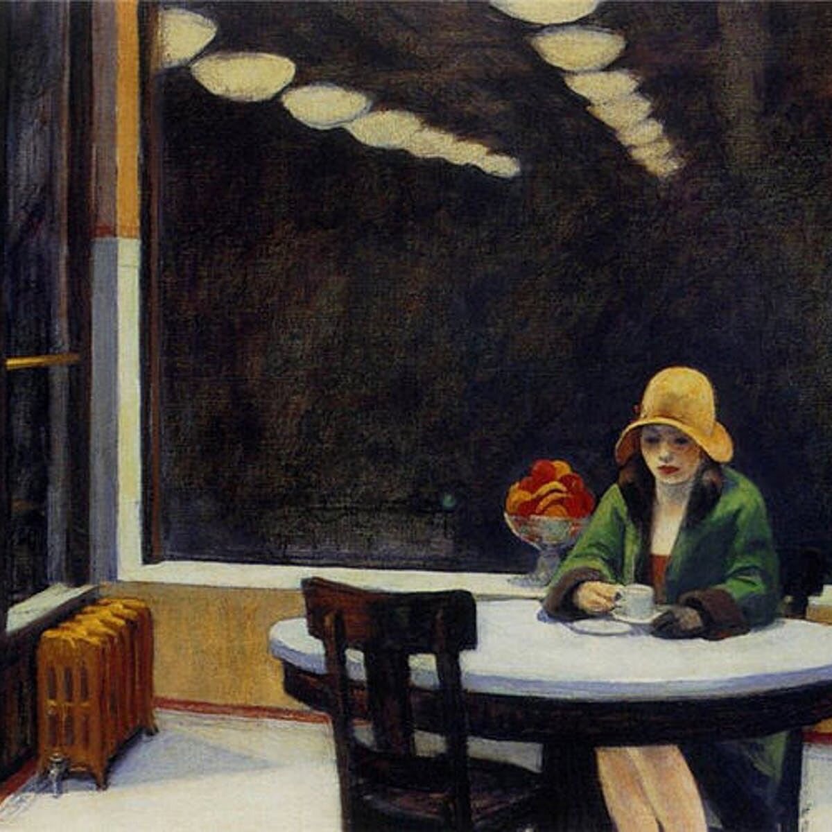 Kind of feel like an Edward Hopper painting lately. Mood for the days between Christmas and New Year&rsquo;s 🧤👒☕️