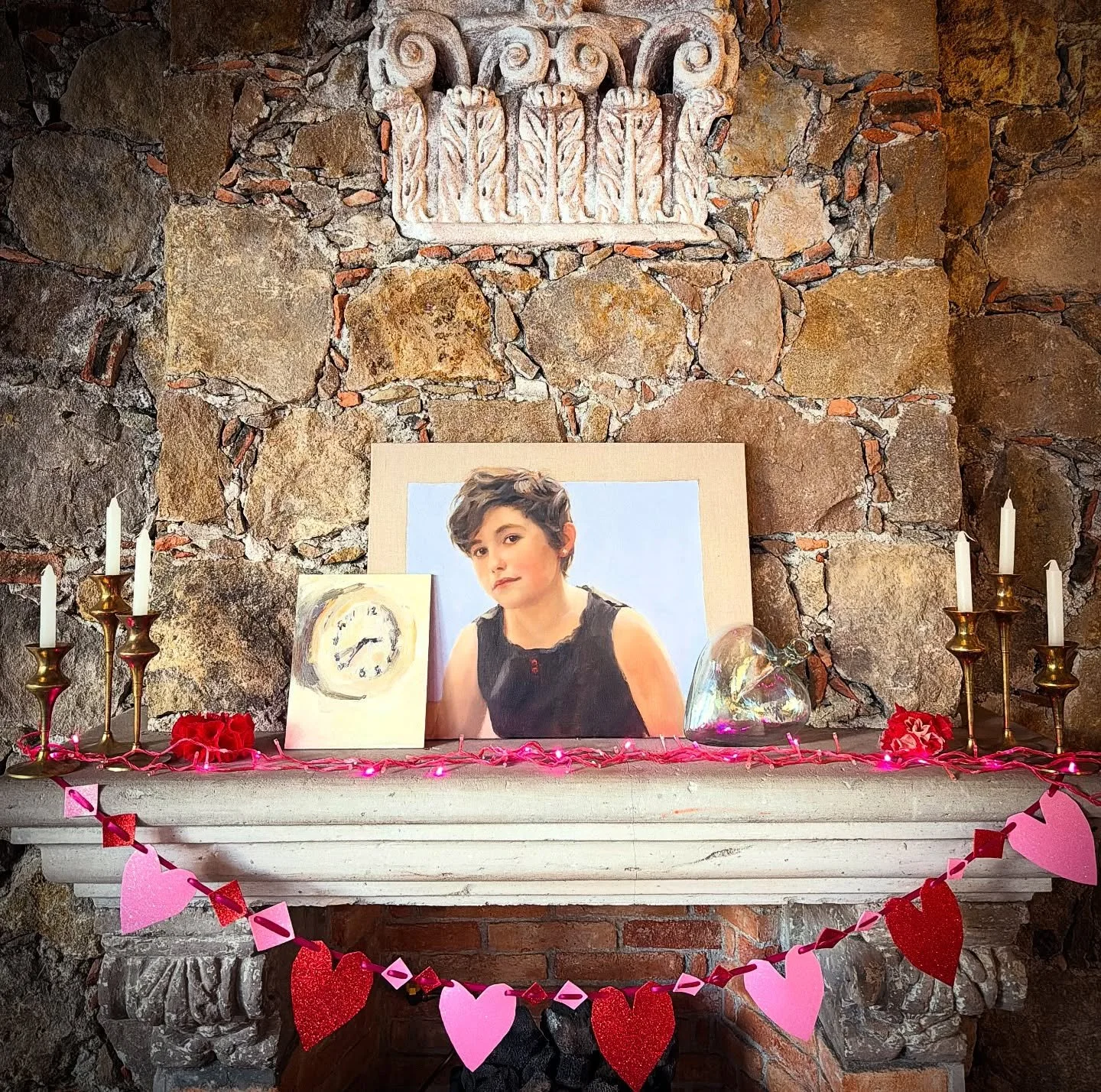 This portrait by @teresamattosart was done of my oldest in 2020. This beautiful kid is grown now, 17 years old feels like eons away from 12. We have traded Taylor Swift for BadBunny, The Croods movie for teen dramas. No more plays and performances ac