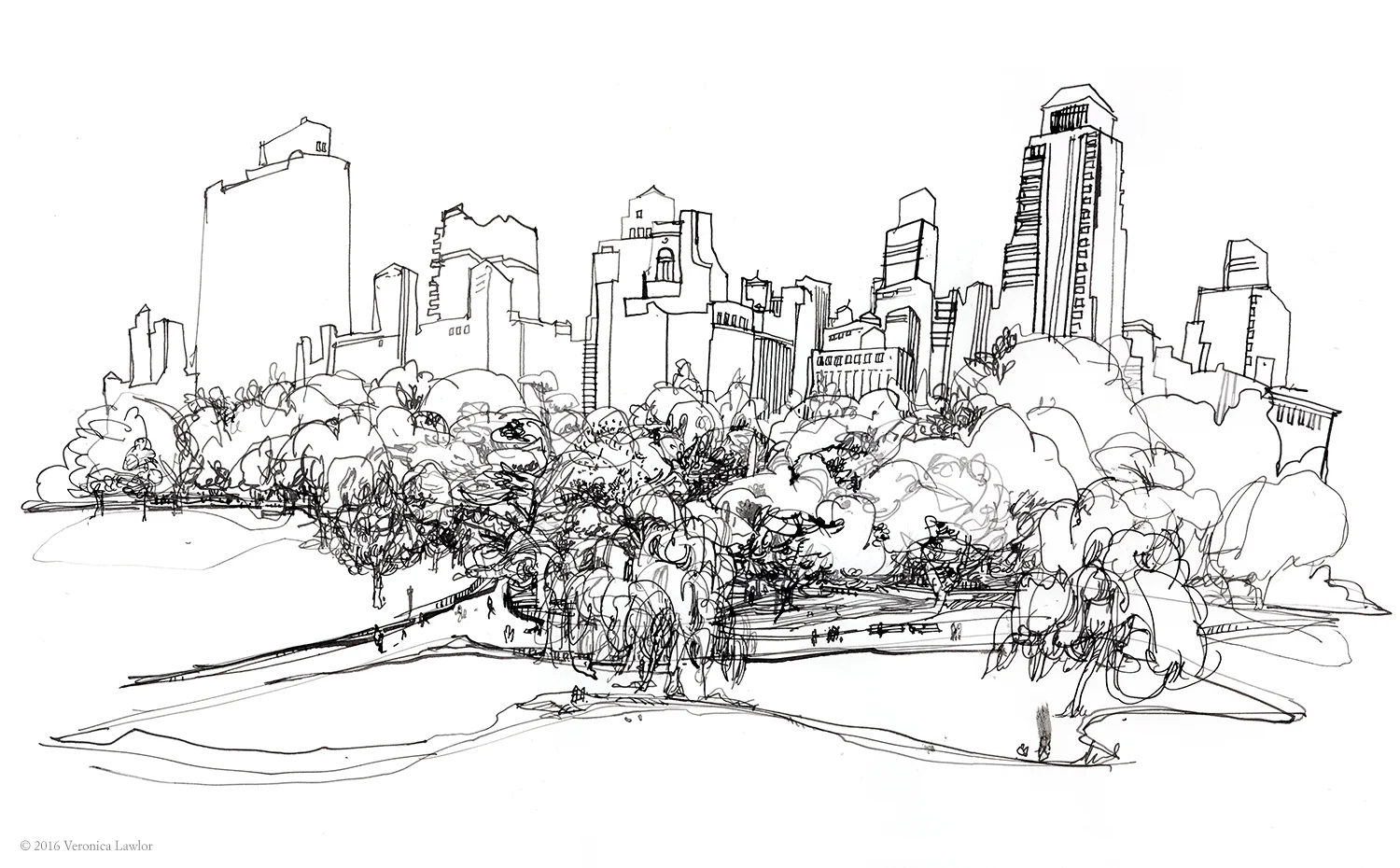 NYC Skyline from the Park