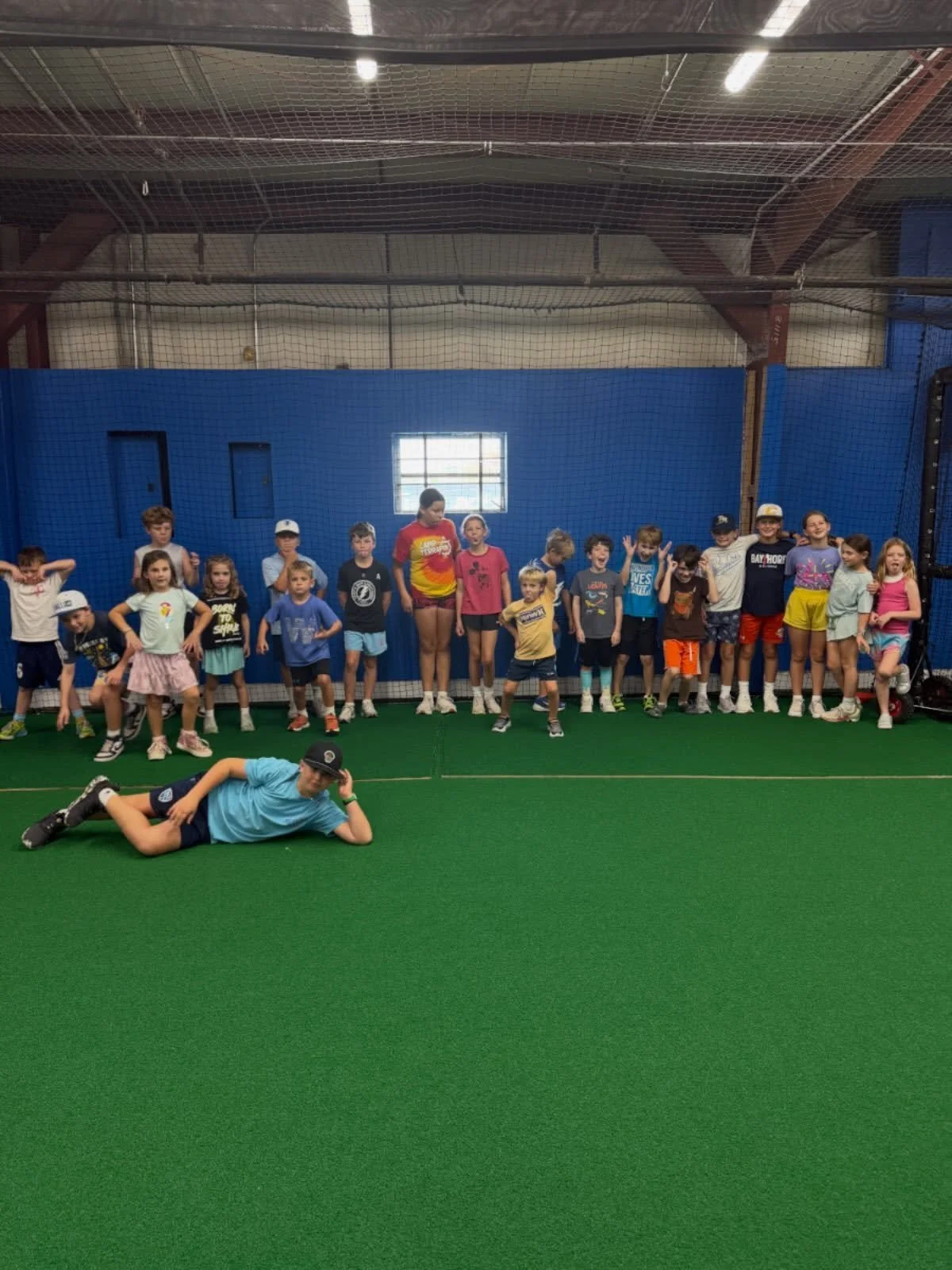 Another great week of camp in the books! In addition to the basics of baseball and softball, we got to dive deeper into the technique of sliding. Everyone worked hard while staying cool inside! We still have 2 weeks left of camp but spots are filling